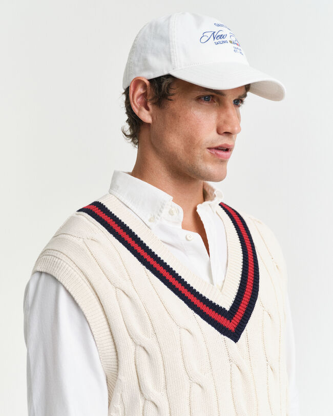 Colete em malha entrançada