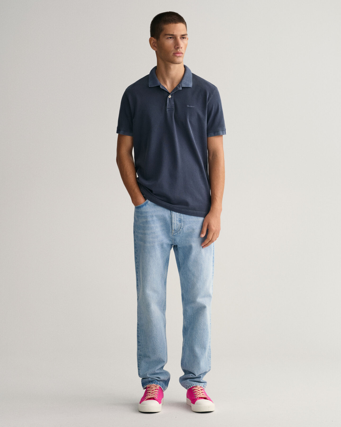 Polo em algodão piqué Sunfaded