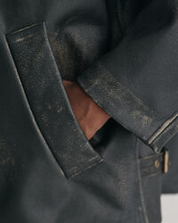 Blusão em pele Moto