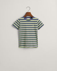 T-shirt &agrave;s riscas Shield Kids