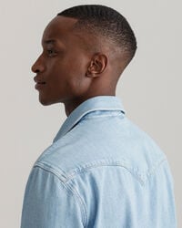 Camisa de ganga Western relaxed fit