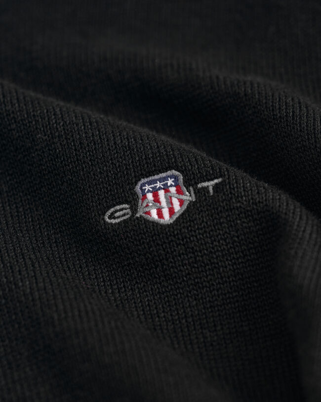 Casaco de malha com fecho de correr Casual Cotton