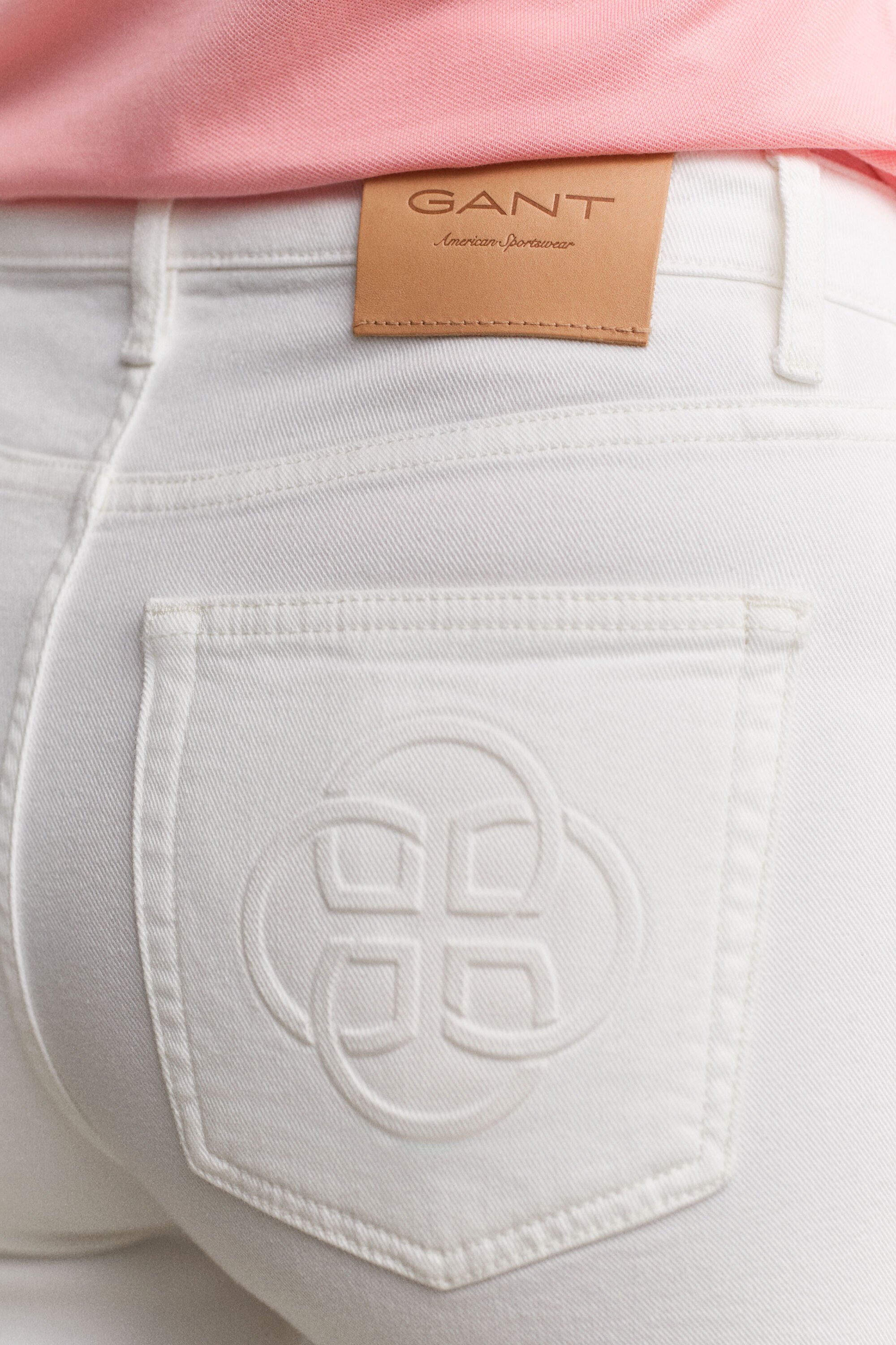 Calças de ganga evasê Monogram