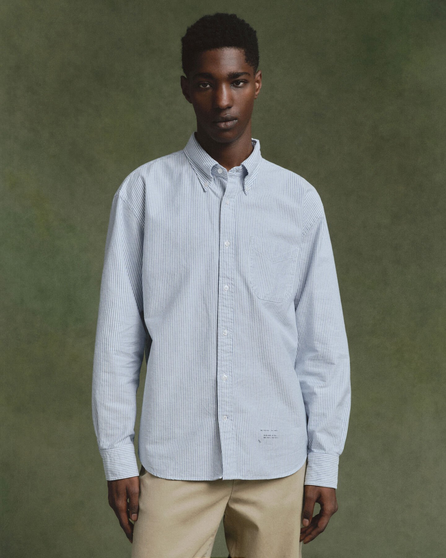 Camisa US Oxford Banker Stripe relaxed fit