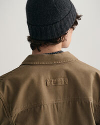 Sobrecamisa em sarja escovada