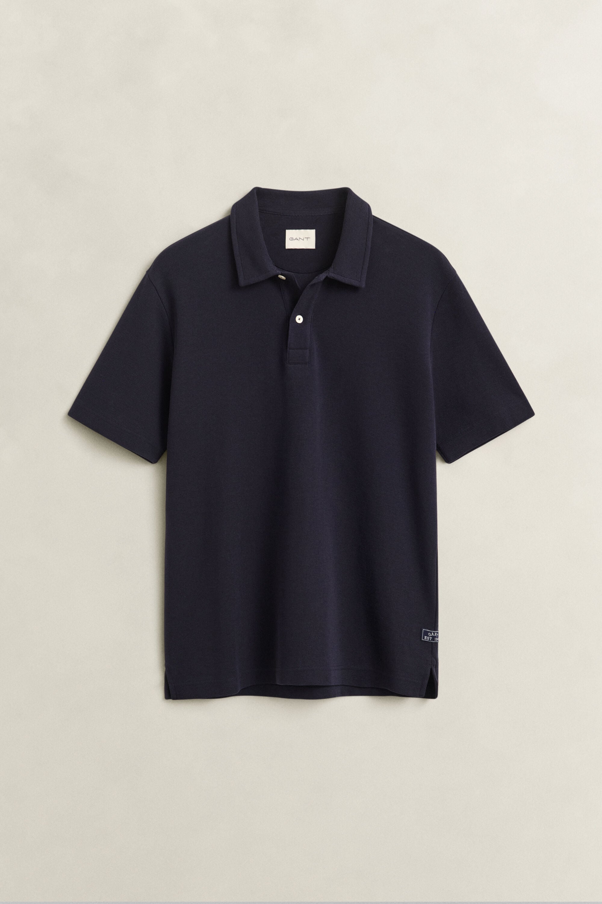 Polo com textura waffle