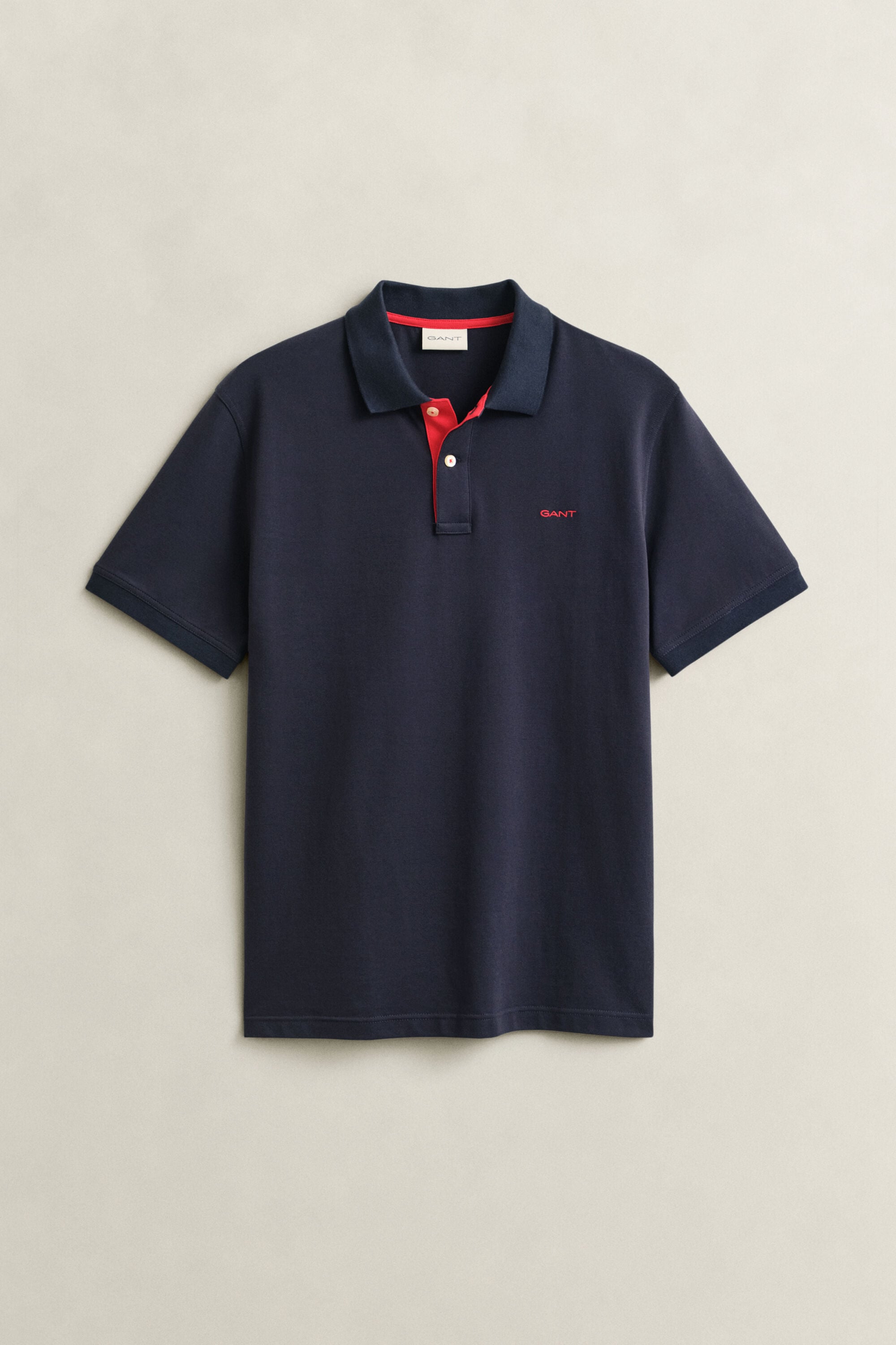 Polo em algodão piqué contrastante