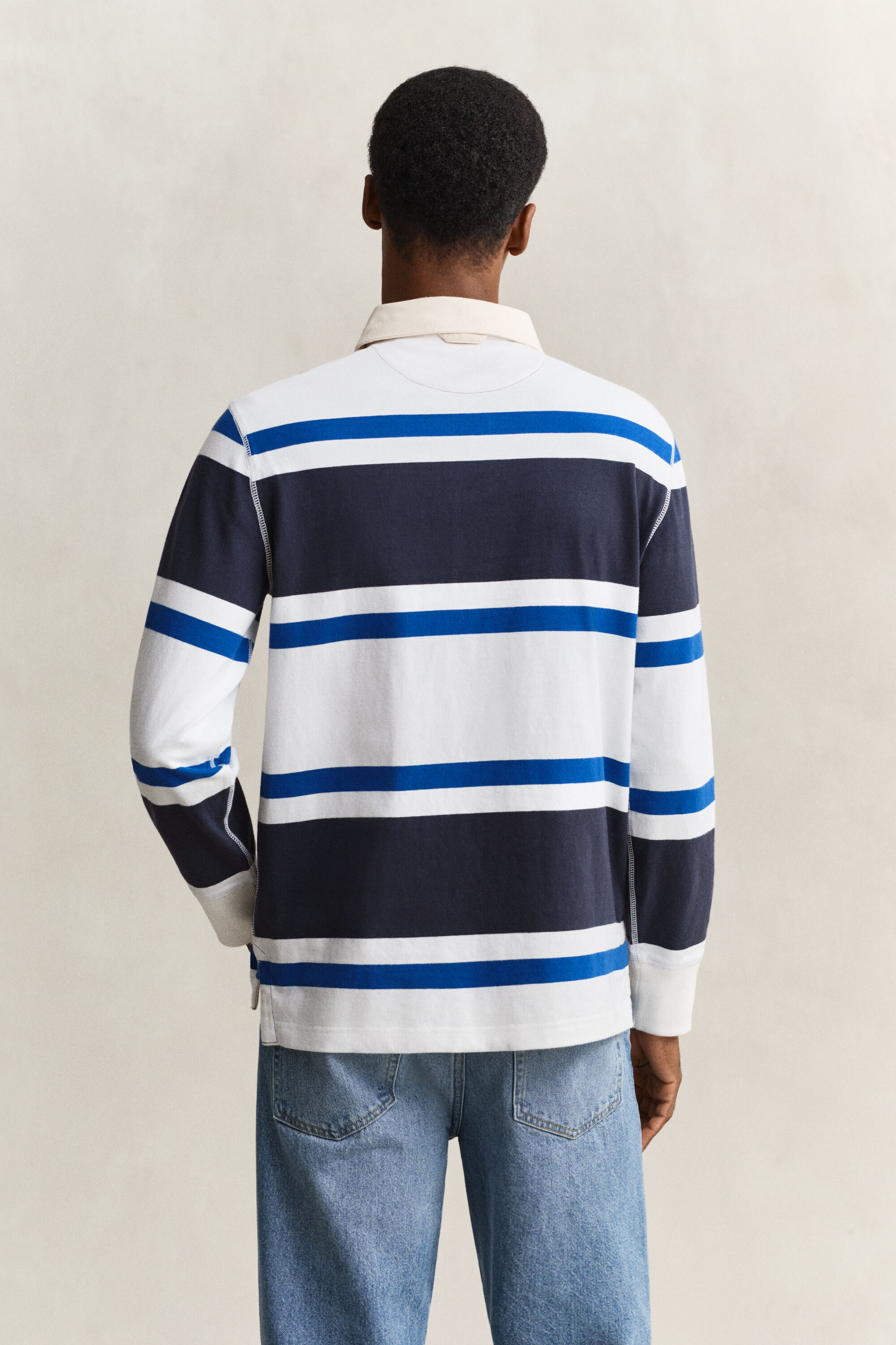 Rugger às riscas em bloco