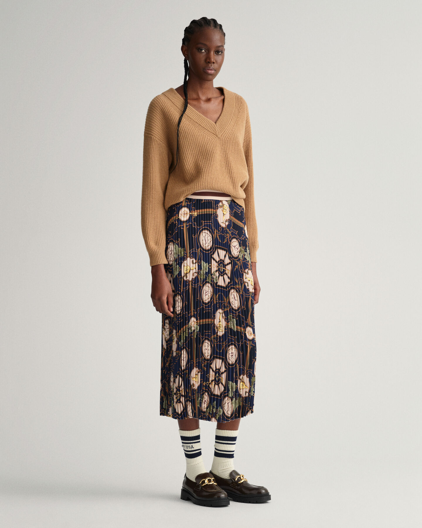 Saia plissada American Luxe