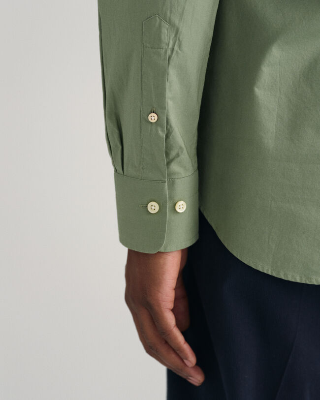 Camisa em popelina slim fit