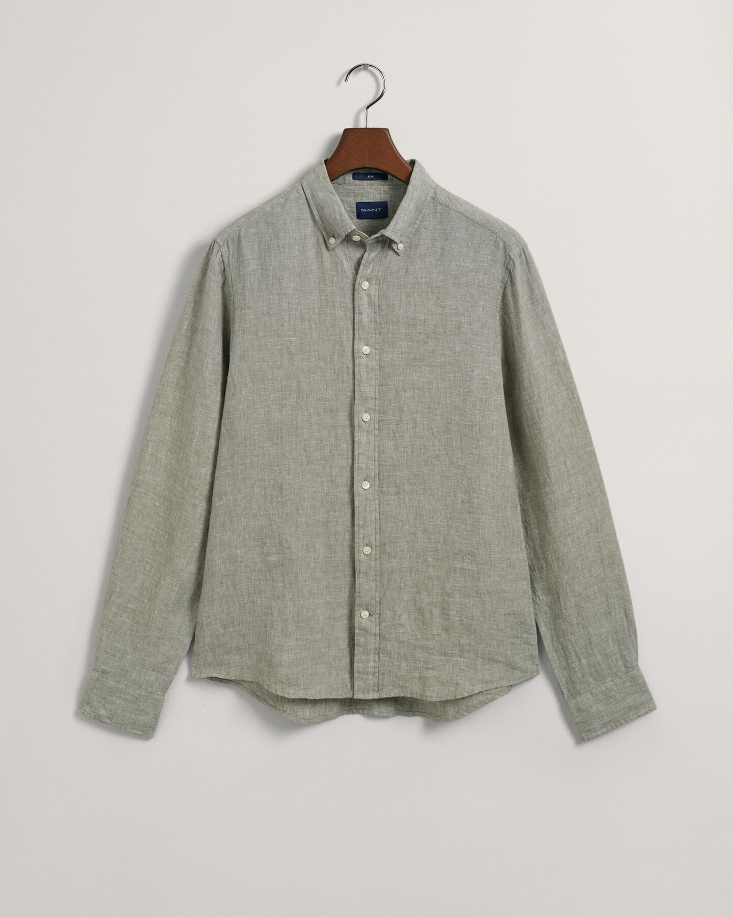 Camisa de linho slim fit