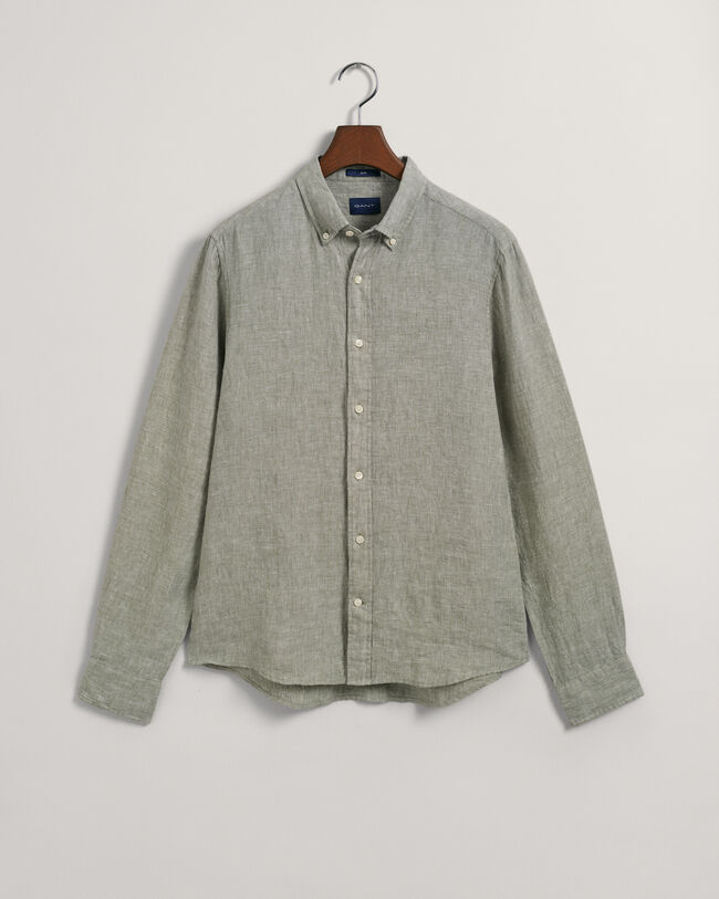 Camisa de linho slim fit