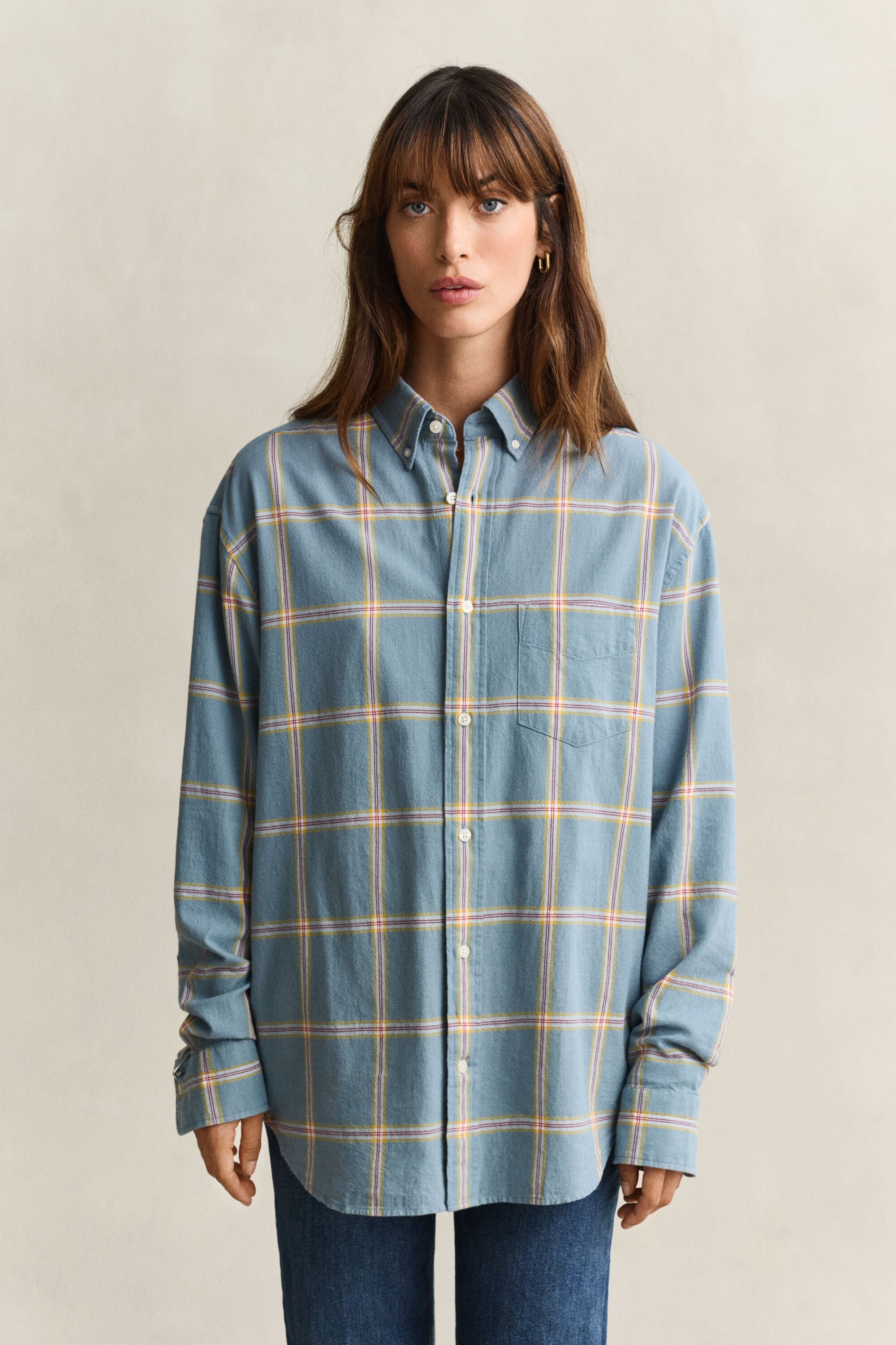 Camisa axadrezada réplica dos anos 60