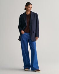 Pulover curto estilo polo