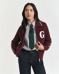 Casaco de malha com fecho de correr GANT Varsity