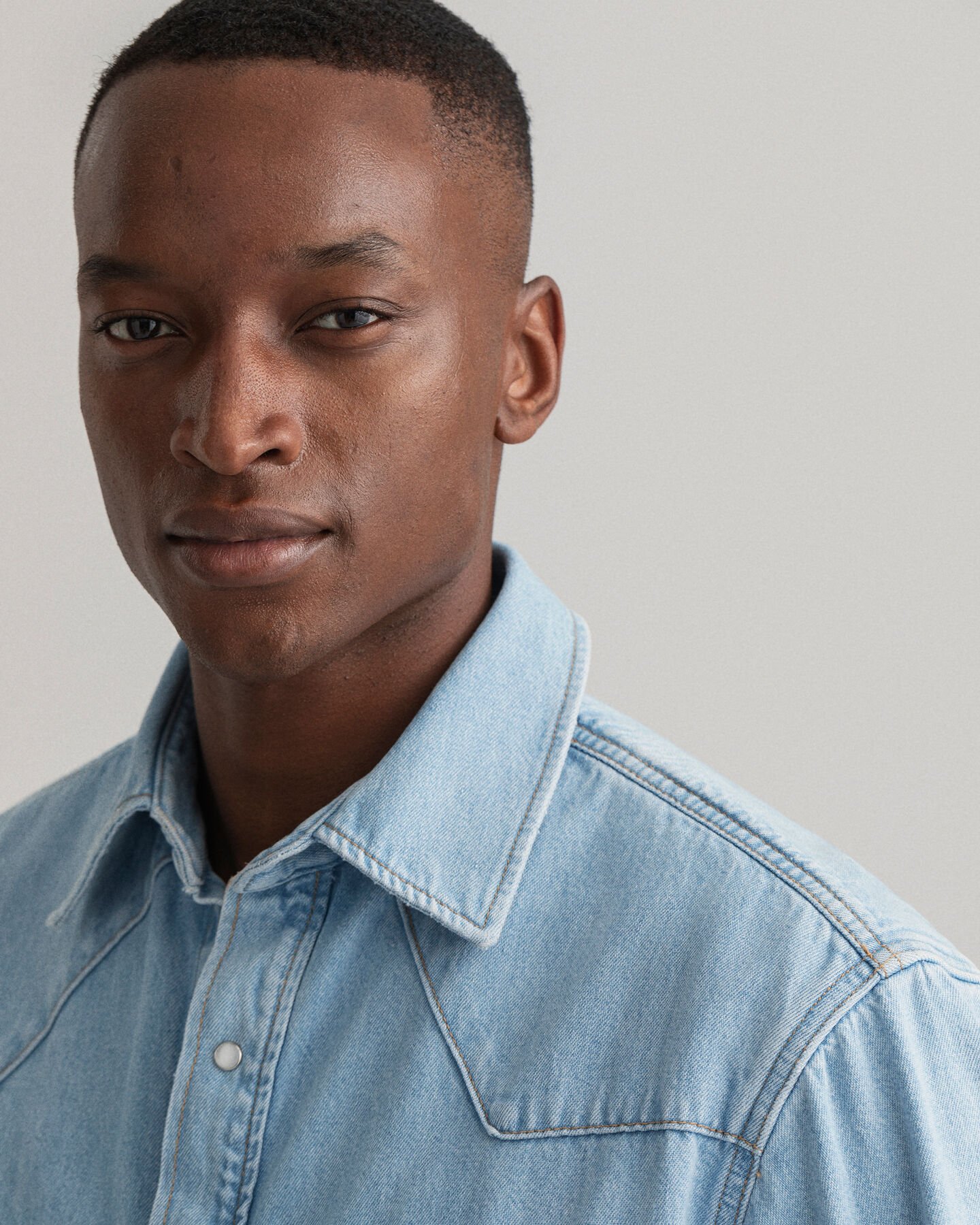 Camisa de ganga Western relaxed fit