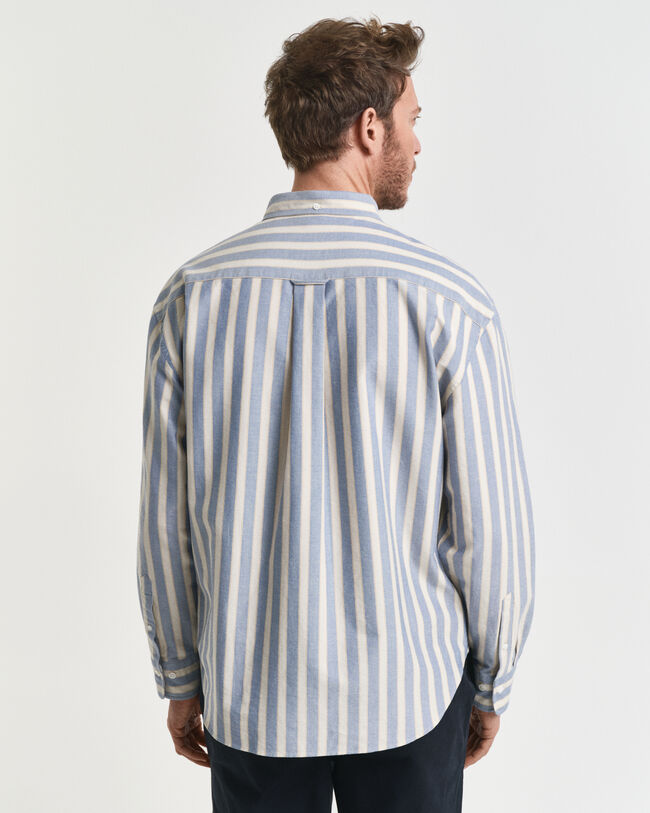 Camisa Oxford Heritage às riscas relaxed fit