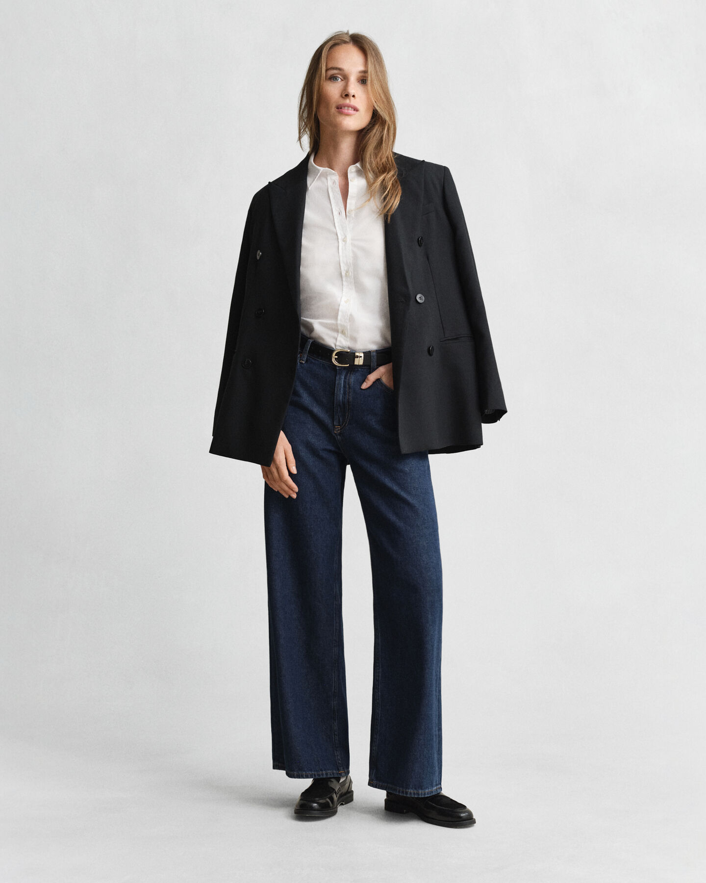 Camisa Oxford com elastano slim fit