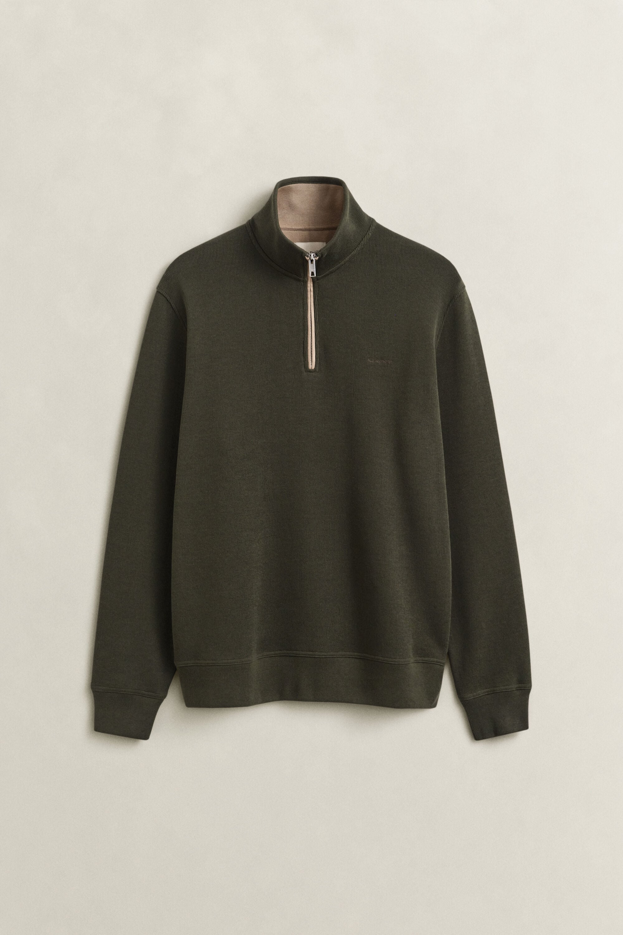 Sweatshirt com meio fecho Sacker Rib