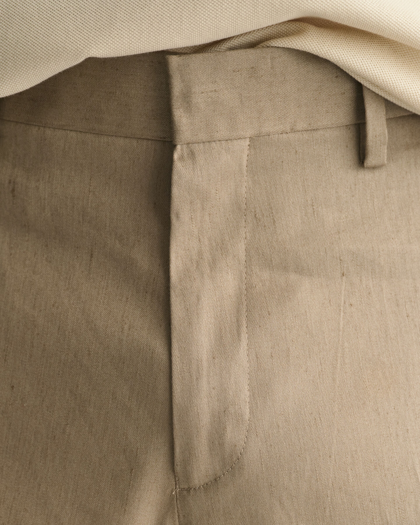 Cal&ccedil;as de fato em linho e algod&atilde;o slim fit