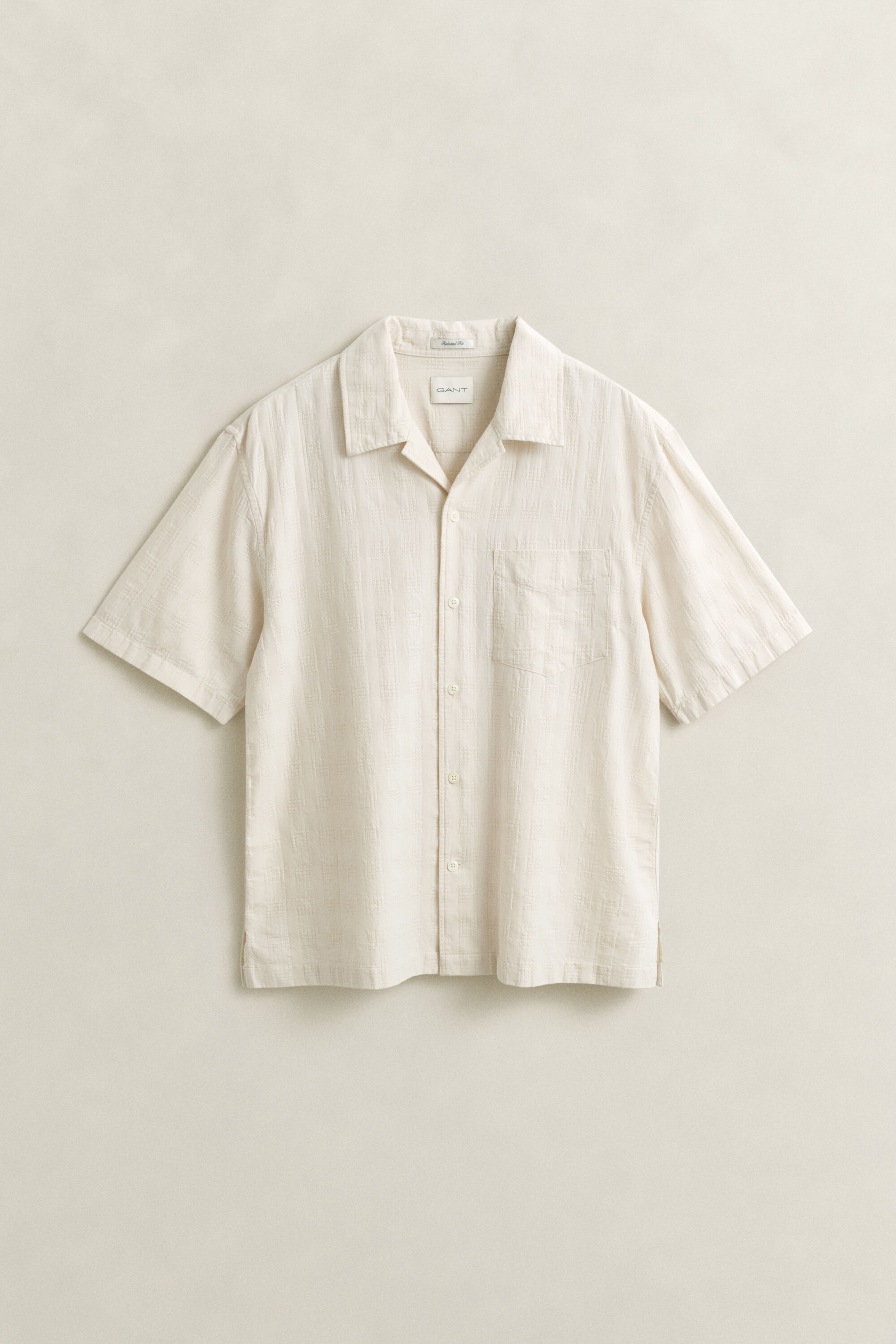 Camisa com padrão de xadrez
