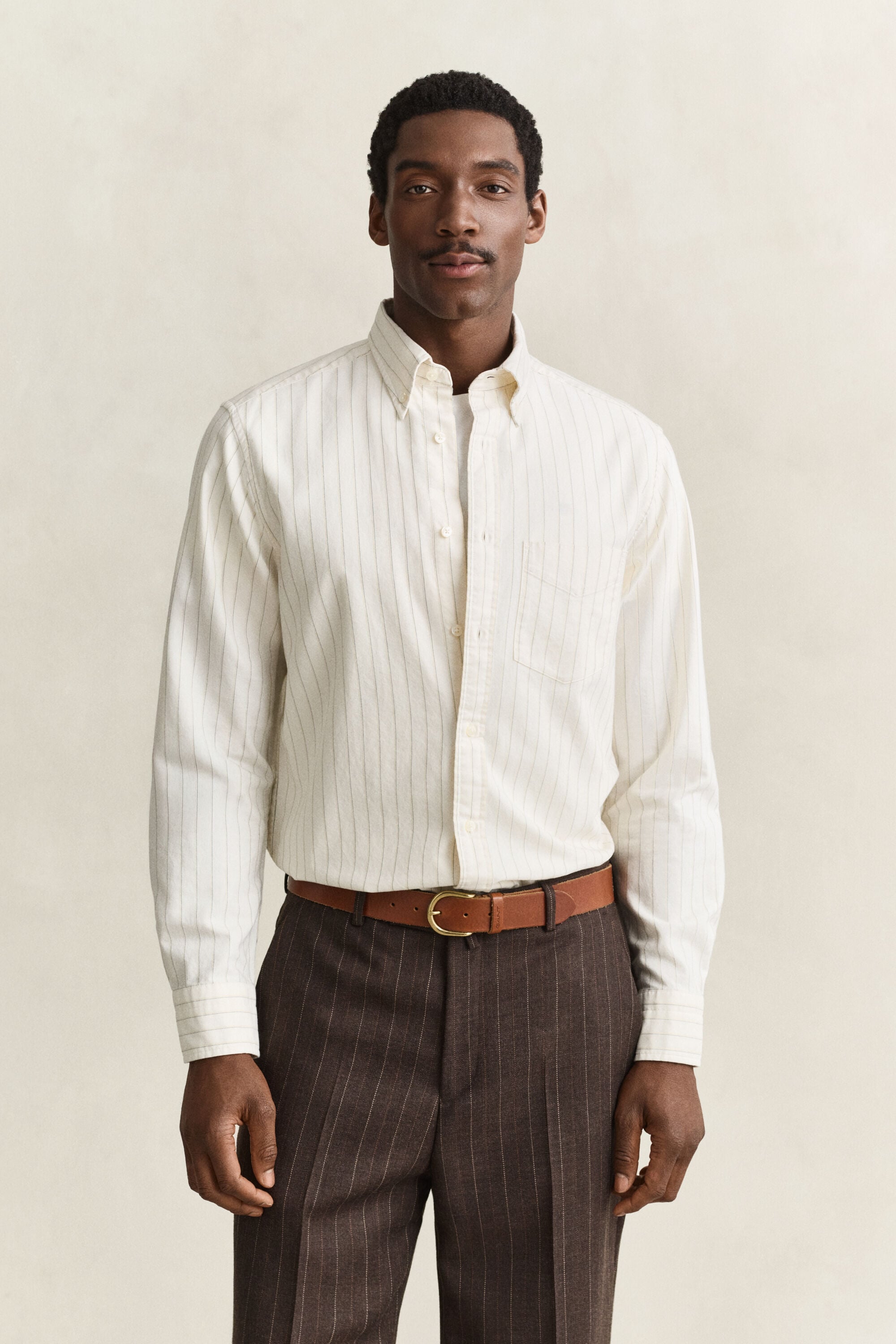 Camisa Oxford Archive às riscas