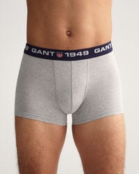 Pack de três boxers com risca larga