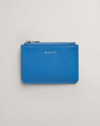 Bolsa em pele com fecho de correr