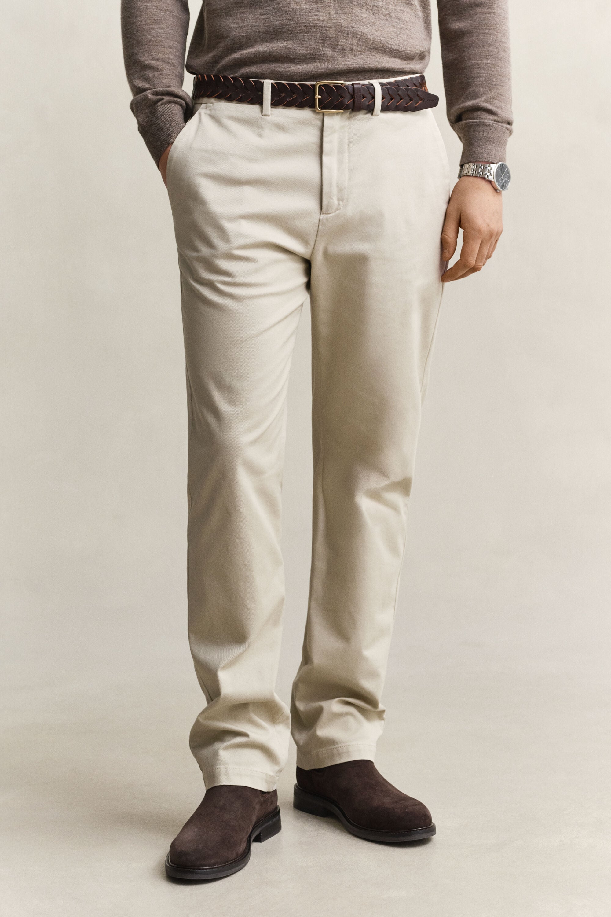 Calças chino elegantes regular fit
