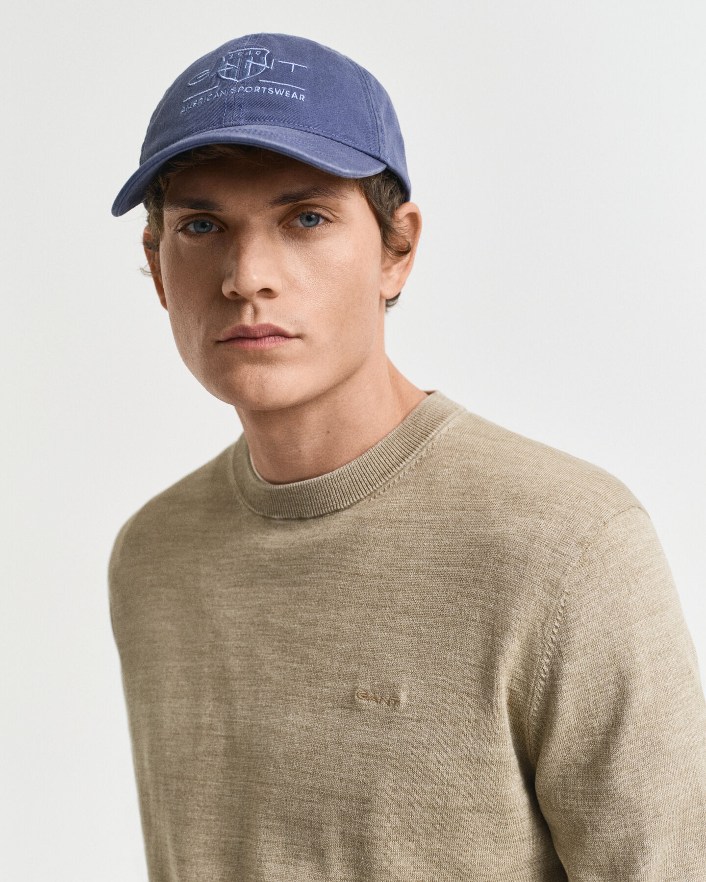 Sweatshirt com decote redondo Sunfaded