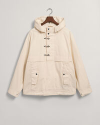 Anoraque com acabamento encerado