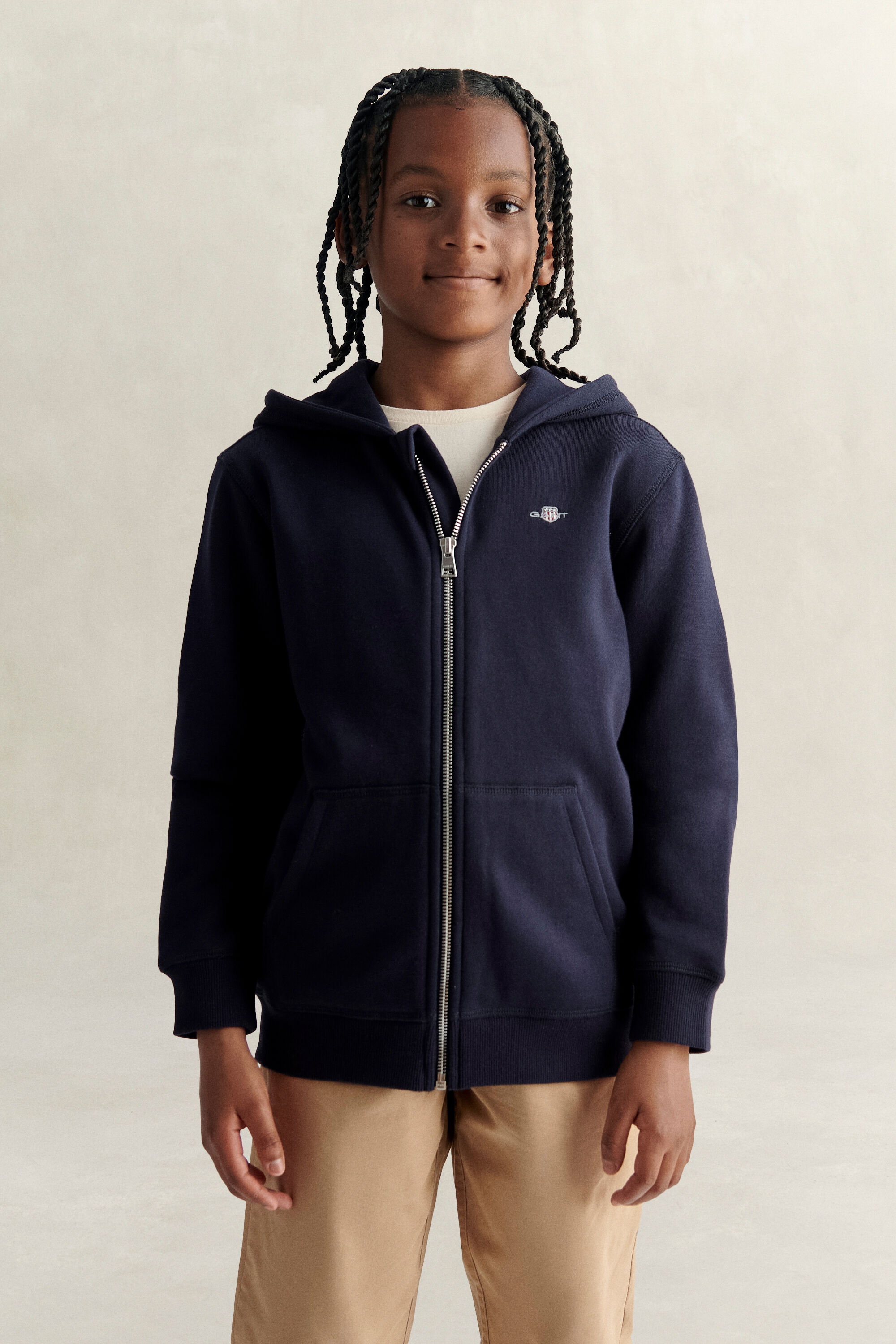 Sweatshirt com capuz e fecho de correr Shield Teens