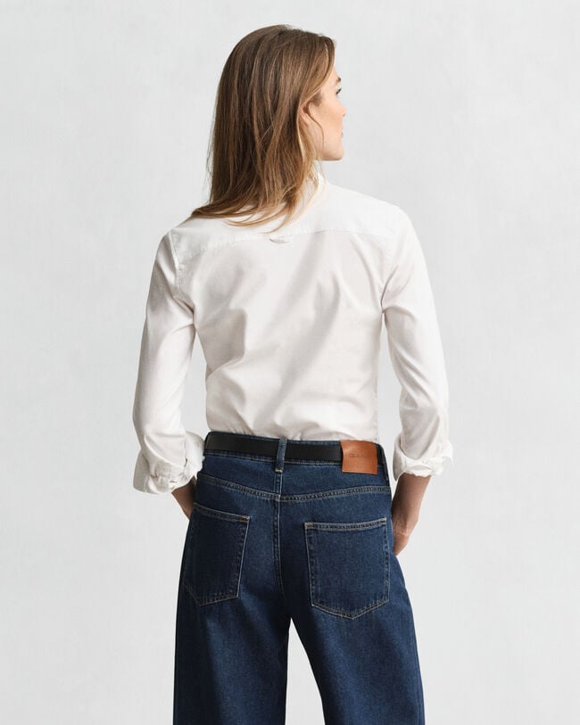 Camisa Oxford com elastano slim fit