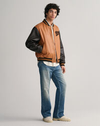 GANT Varsity Jacket em pele