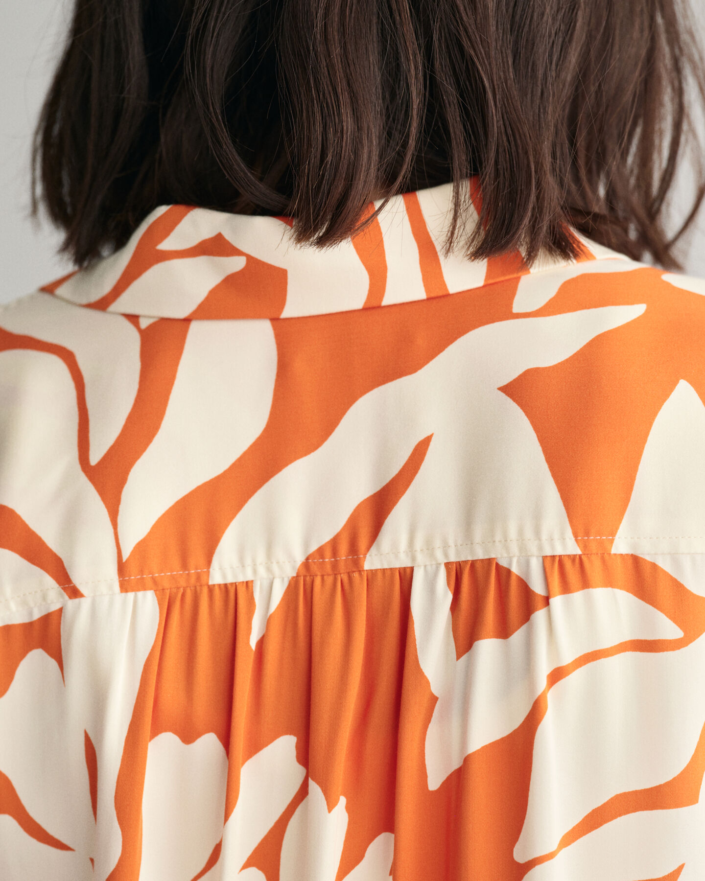 Camisa de manga curta Palm Print relaxed fit