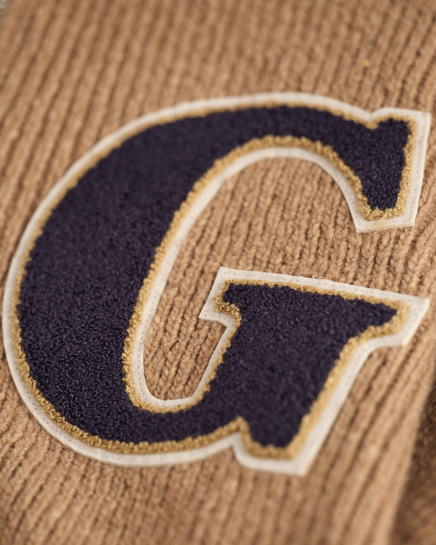 Sweatshirt com meio fecho Letterman Wool Nepps