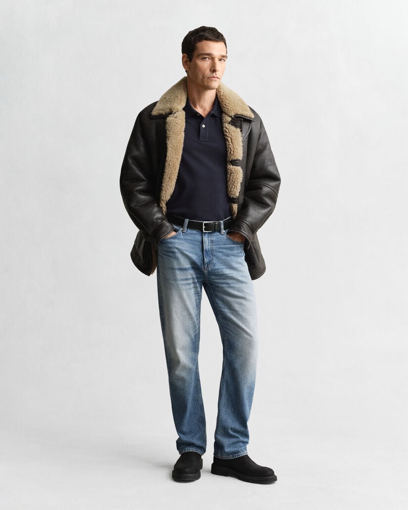 Polo em algodão piqué Shield regular fit