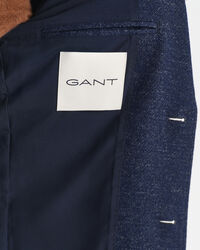 Blazer em jersey, algodão e lã com dois tons