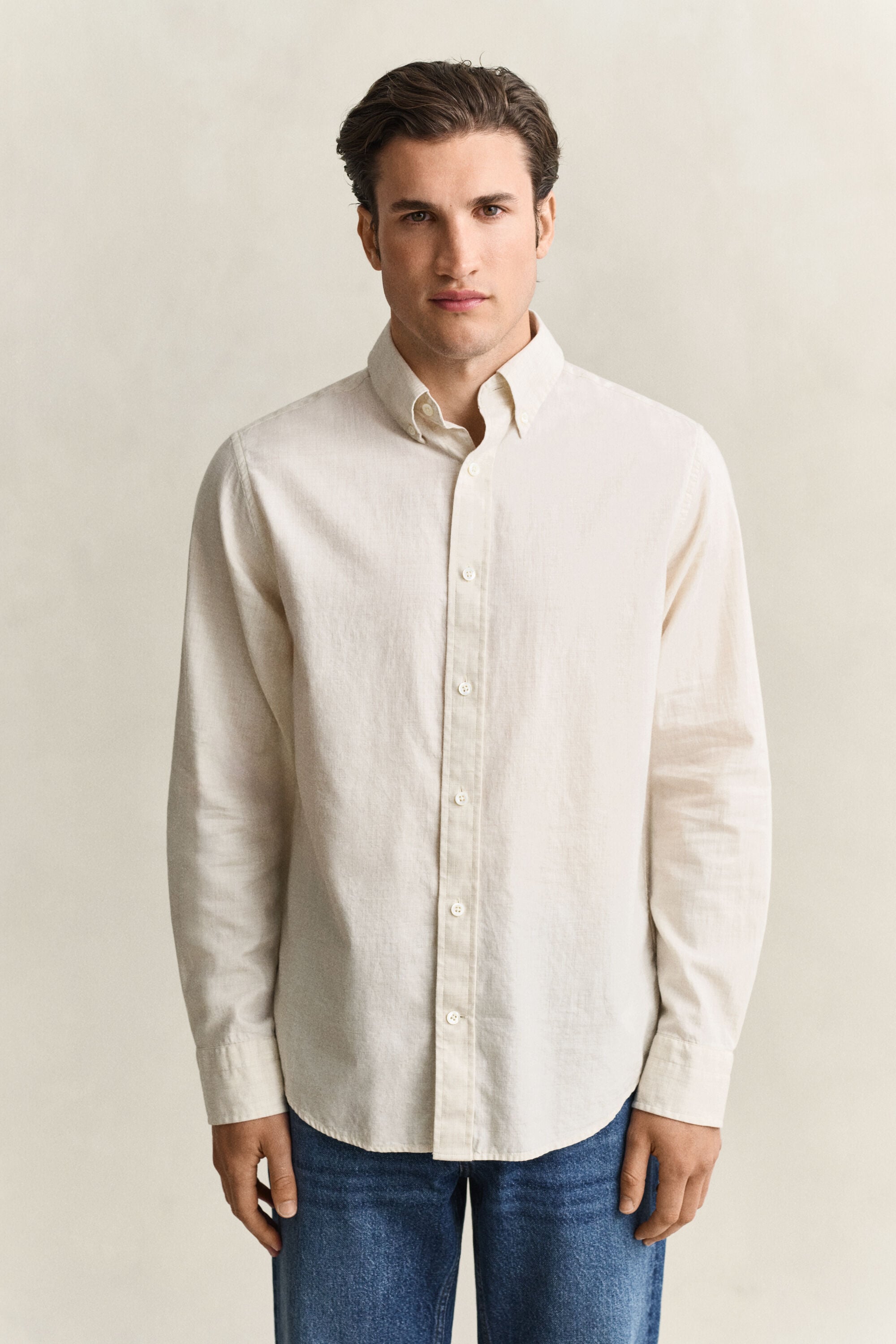 Camisa em algodão e caxemira