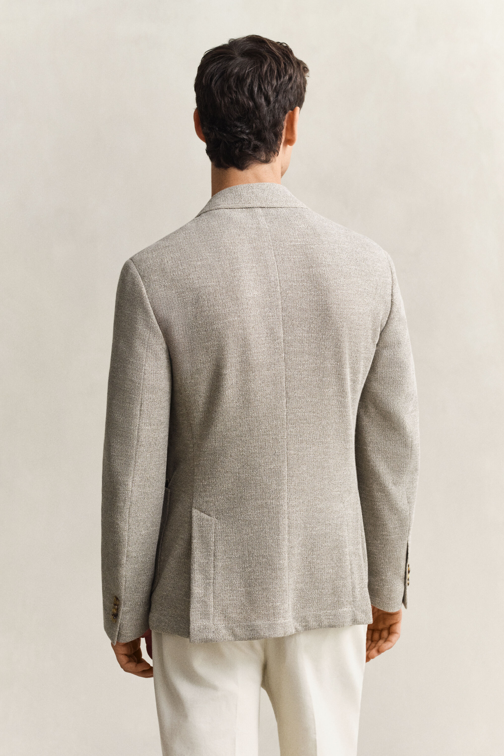 Blazer em malha jersey