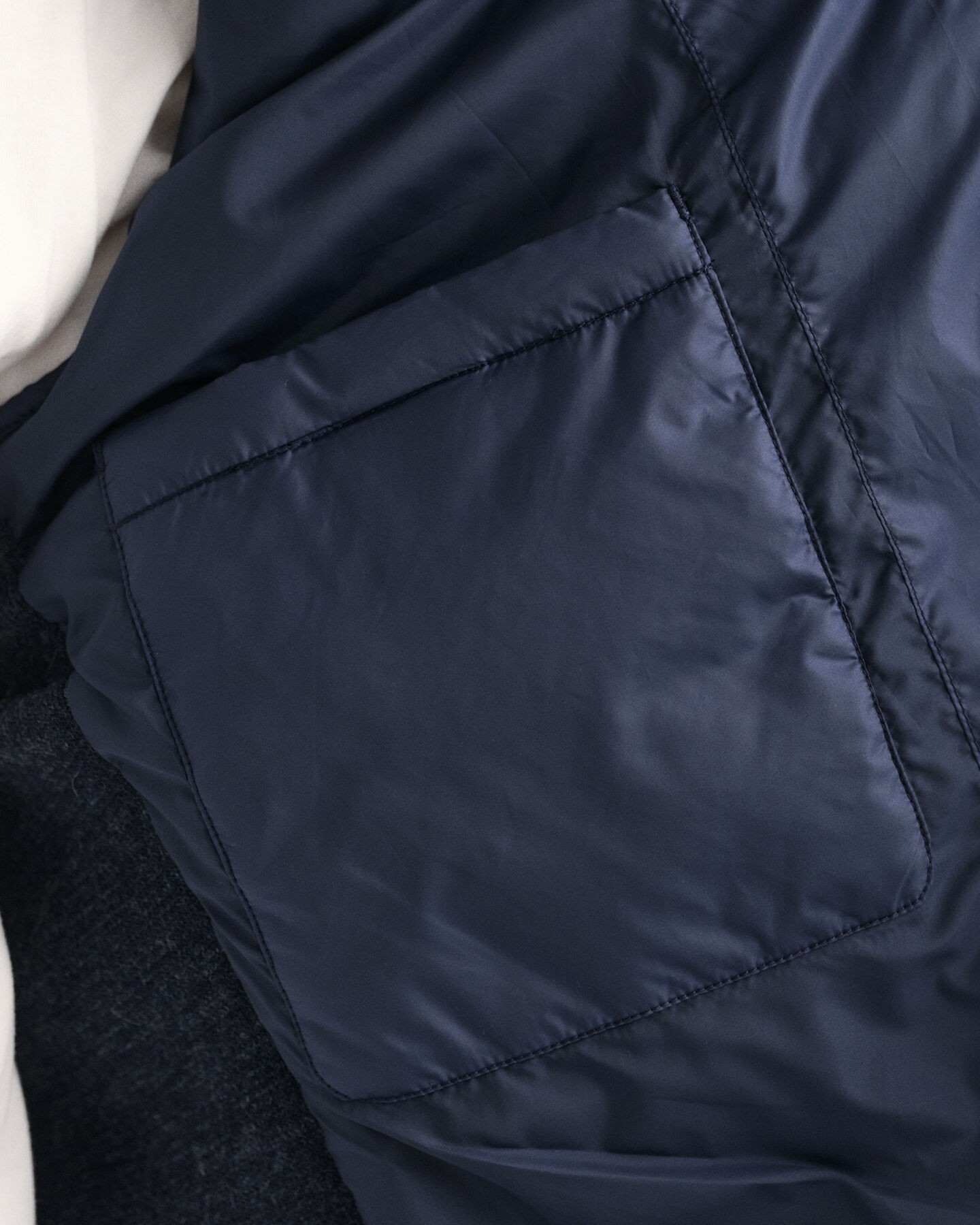 Blusão acolchoado leve Mixed Media