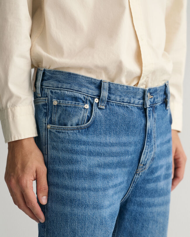 Calças de ganga Stone Washed relaxed fit