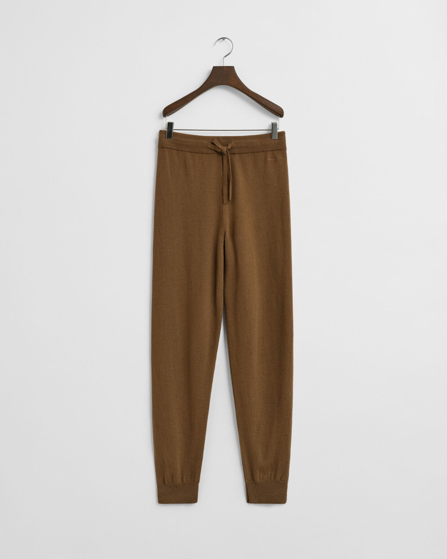 Calças em malha de lã extrafina