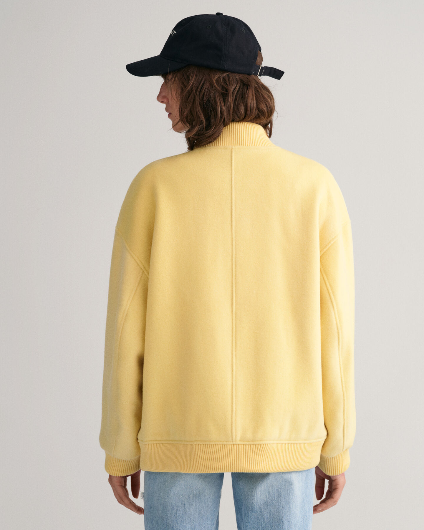 Blusão bomber em lã