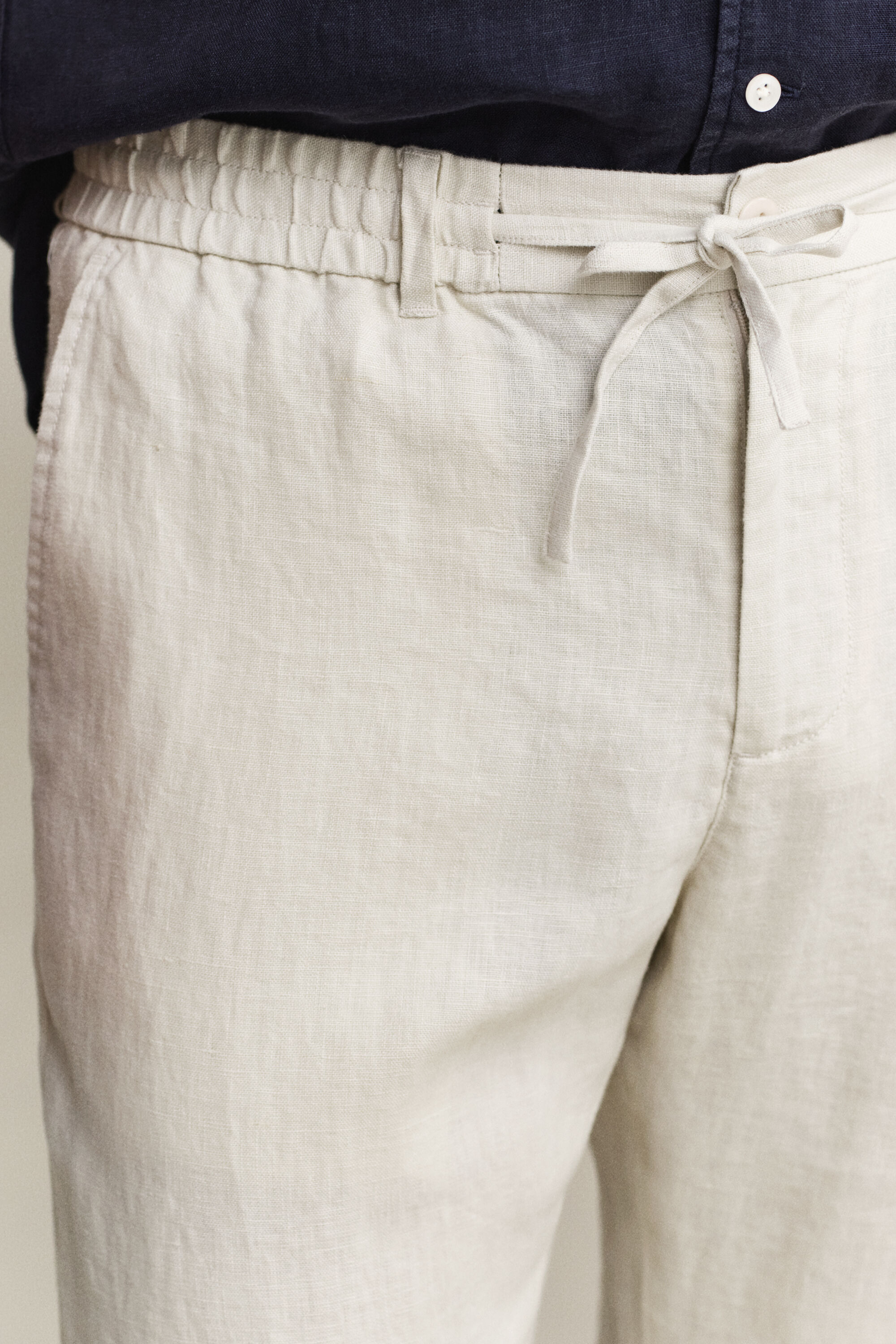 Calças em linho