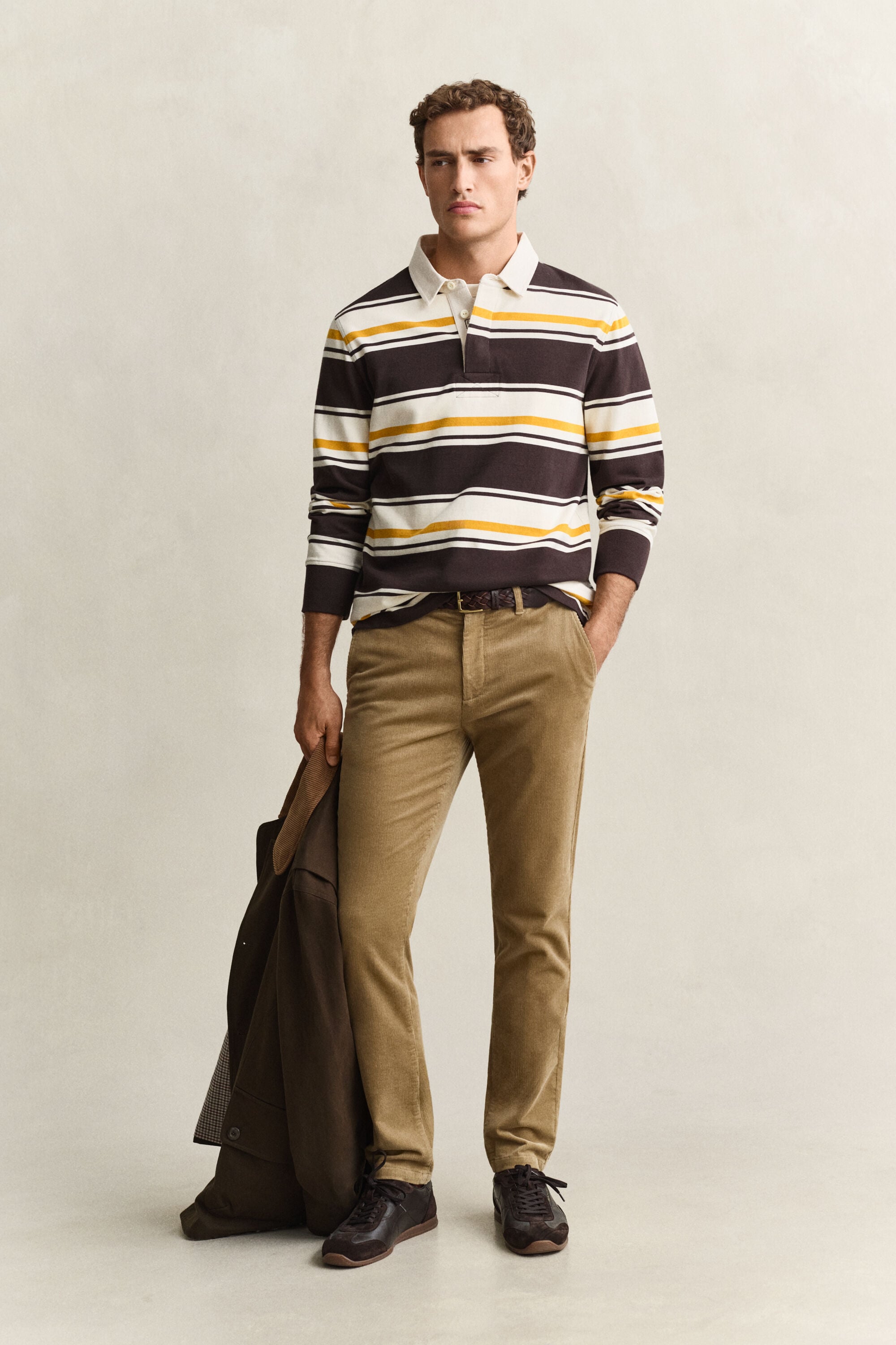 Calças chino de bombazina slim fit