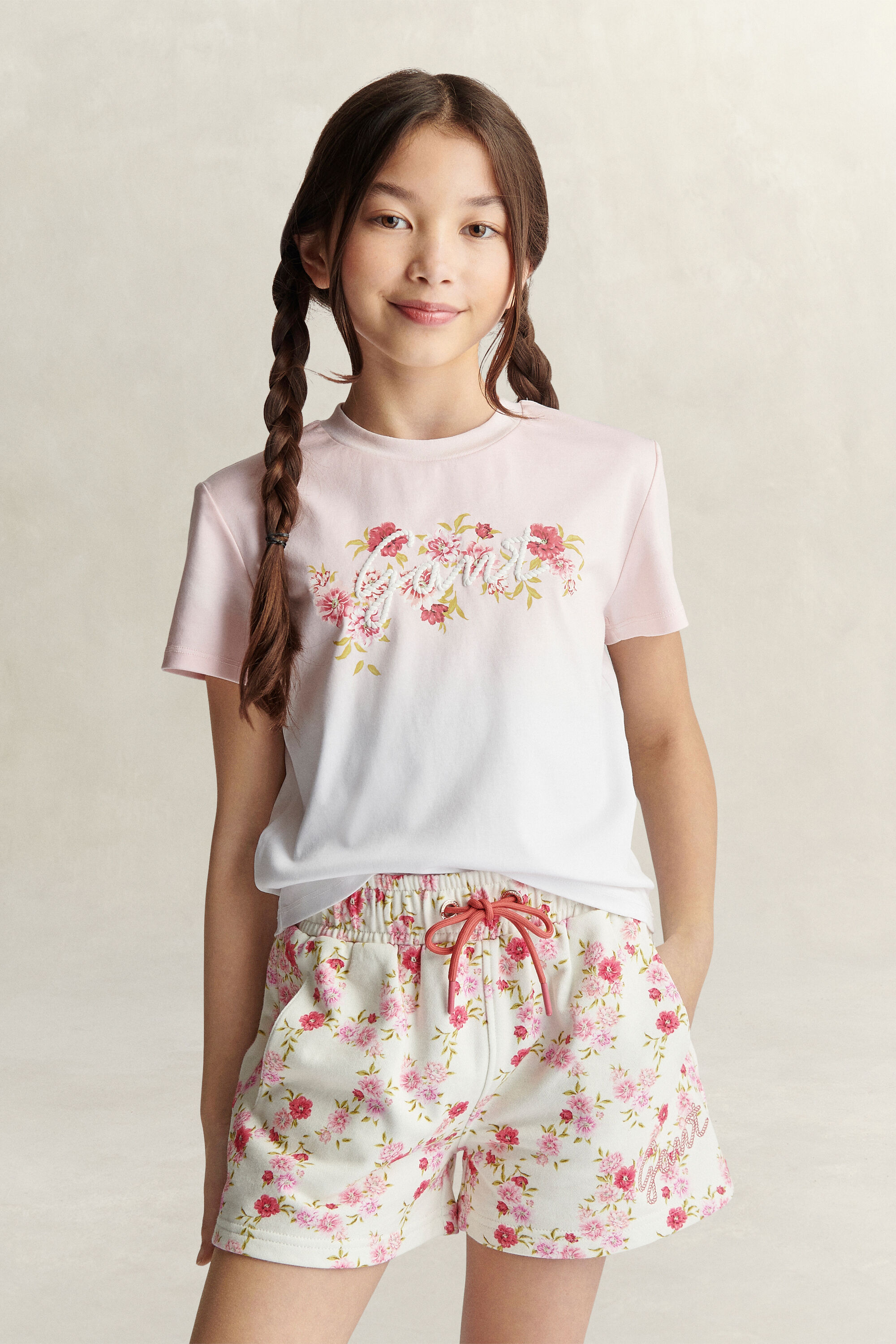 T-shirt Graphic Floral Teen Girls