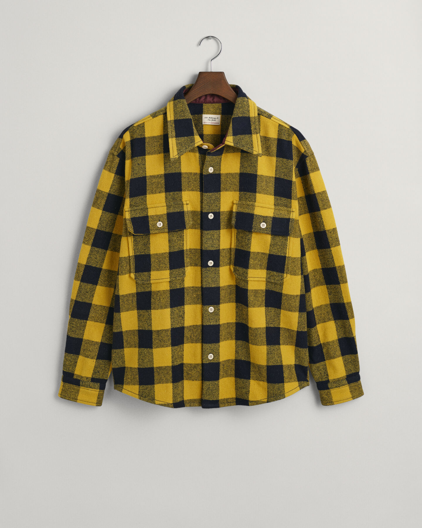 Sobrecamisa Buffalo em mistura de l&atilde;