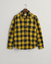 Sobrecamisa Buffalo em mistura de l&atilde;