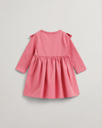 Vestido em jersey com cora&ccedil;&otilde;es Script Baby Girl